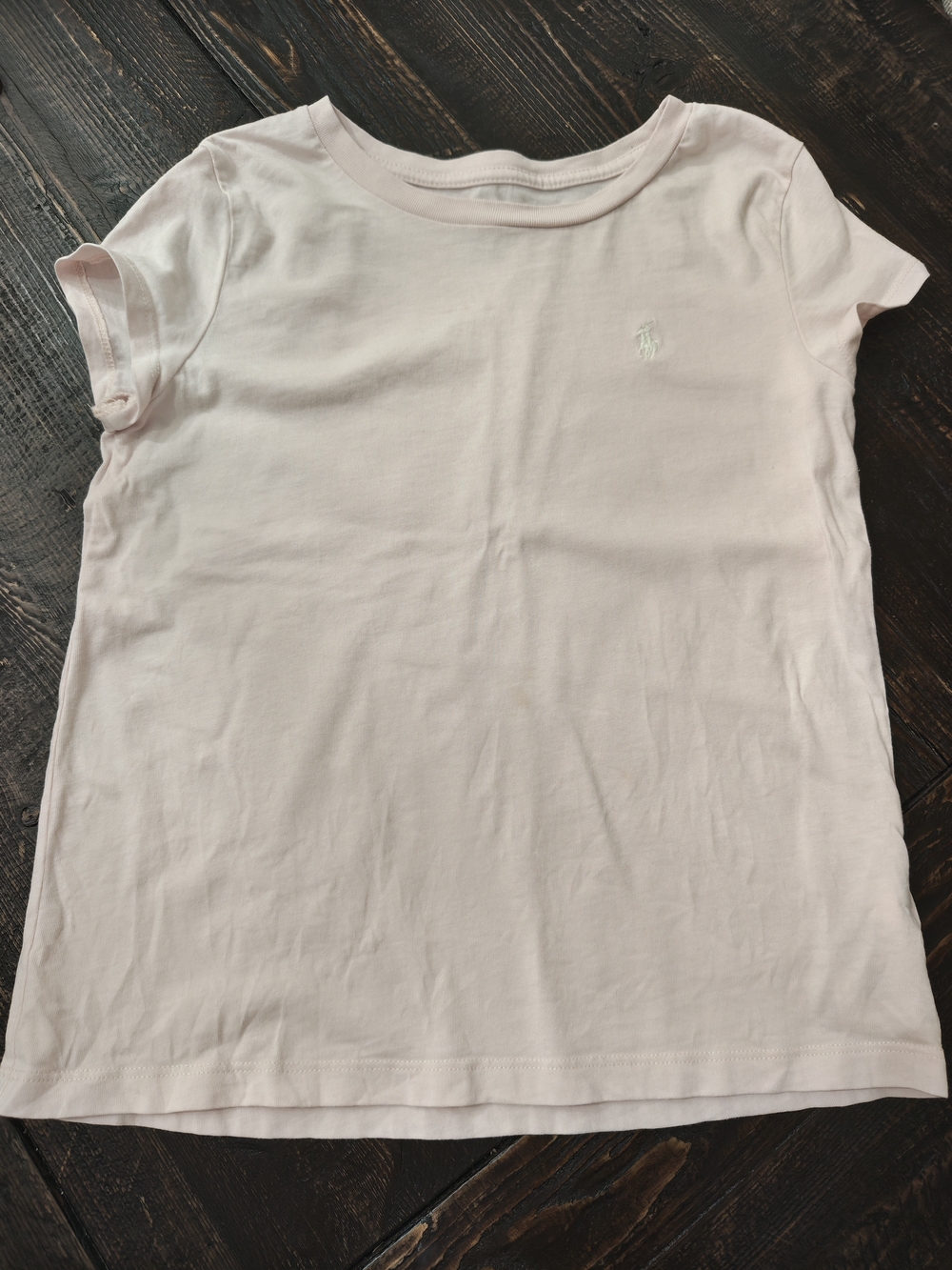 Polo by Ralph Lauren Girls' Light Pink Short Sleeve Tee